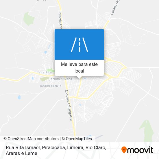 Rua Rita Ismael mapa