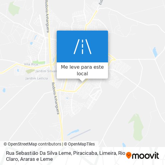 Rua Sebastião Da Silva Leme mapa