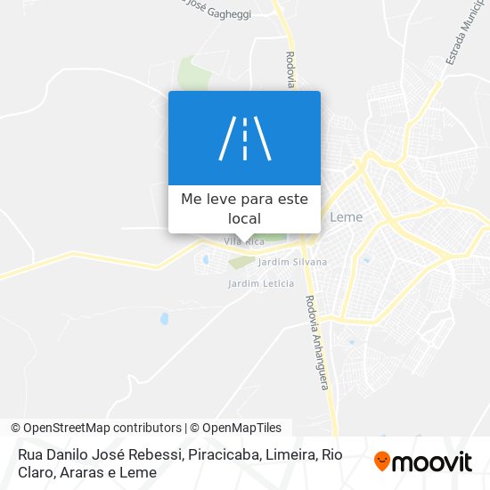 Rua Danilo José Rebessi mapa