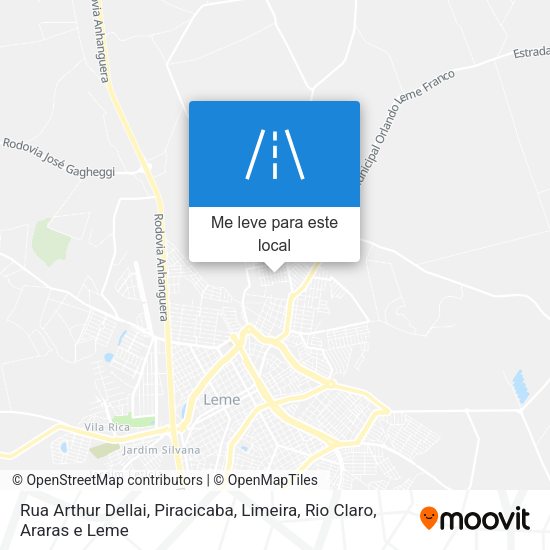 Rua Arthur Dellai mapa