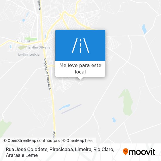 Rua José Colodete mapa