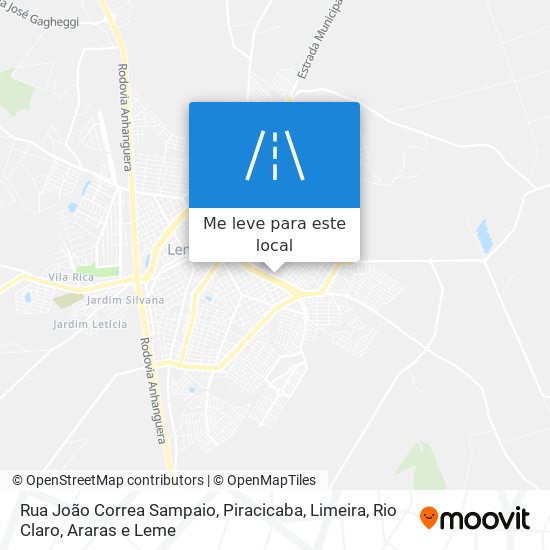 Rua João Correa Sampaio mapa