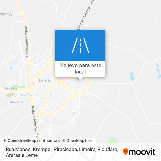 Rua Manoel Krempel mapa