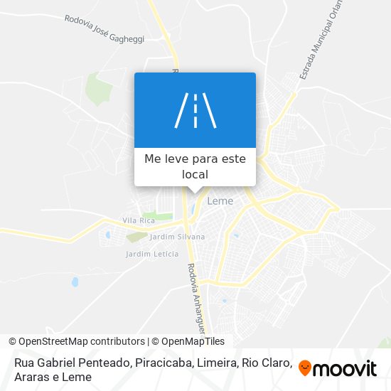 Rua Gabriel Penteado mapa