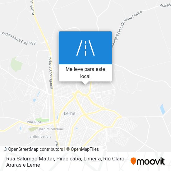 Rua Salomão Mattar mapa