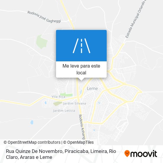 Rua Quinze De Novembro mapa