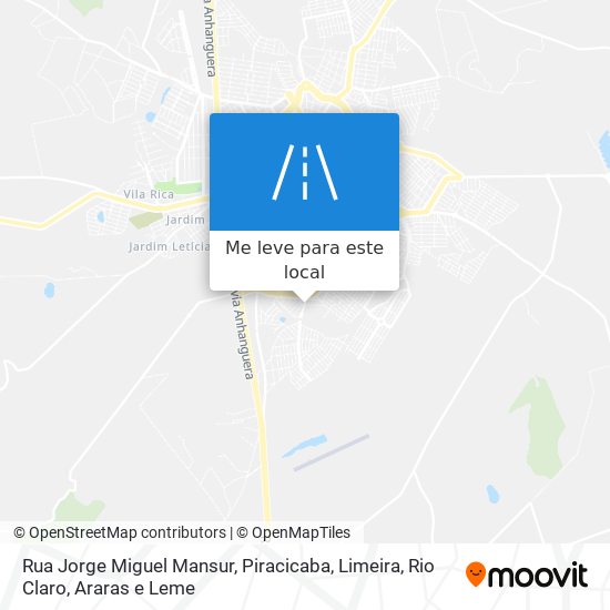 Rua Jorge Miguel Mansur mapa