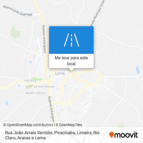 Rua João Arrais Seródio mapa