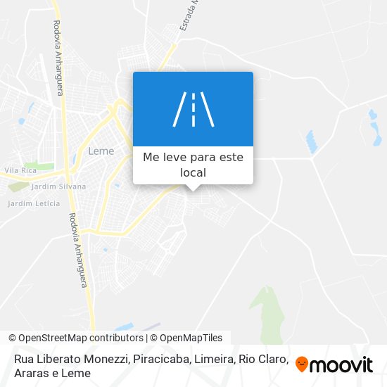 Rua Liberato Monezzi mapa