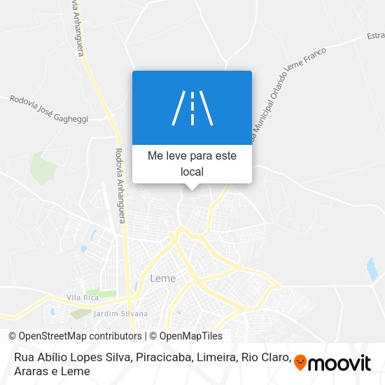 Rua Abílio Lopes Silva mapa