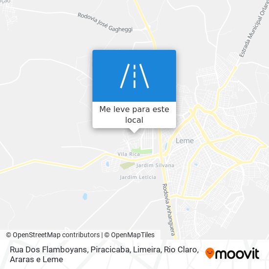 Rua Dos Flamboyans mapa