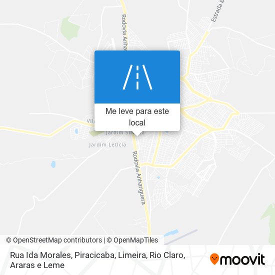 Rua Ida Morales mapa