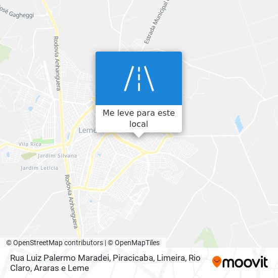 Rua Luiz Palermo Maradei mapa