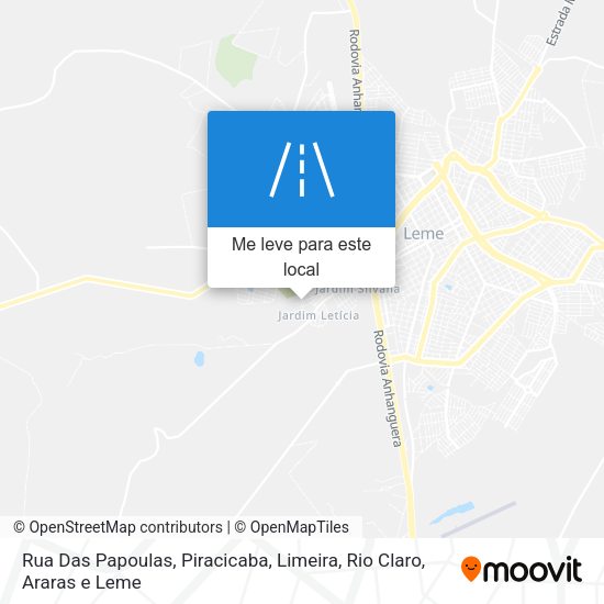 Rua Das Papoulas mapa