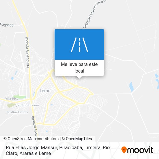 Rua Elias Jorge Mansur mapa