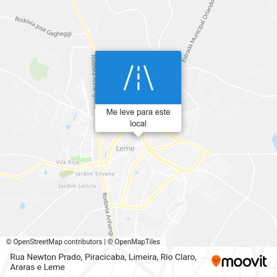 Rua Newton Prado mapa