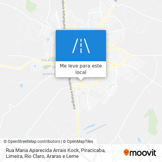 Rua Maria Aparecida Arrais Kock mapa