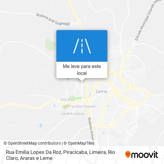 Rua Emília Lopes Da Roz mapa