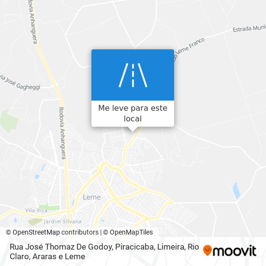 Rua José Thomaz De Godoy mapa