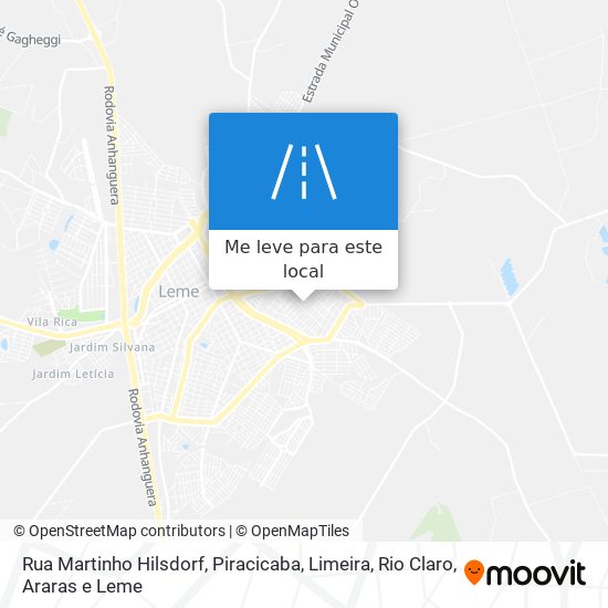 Rua Martinho Hilsdorf mapa