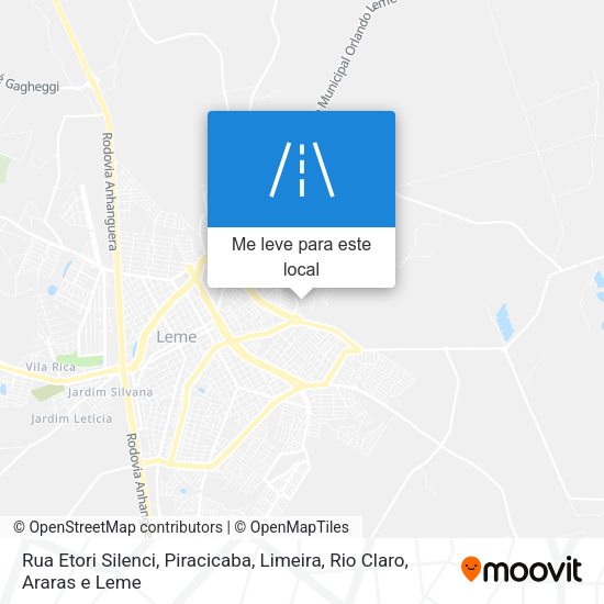 Rua Etori Silenci mapa
