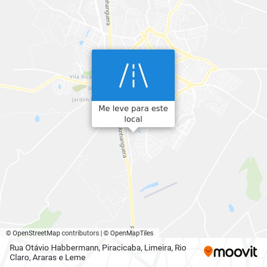 Rua Otávio Habbermann mapa