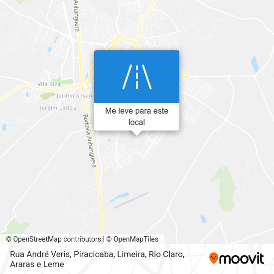 Rua André Veris mapa
