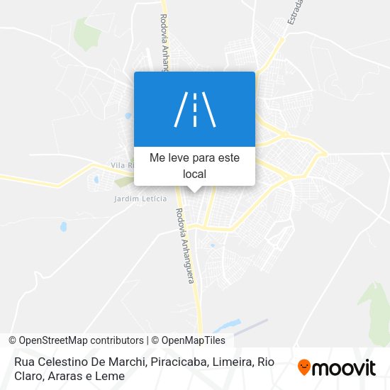Rua Celestino De Marchi mapa