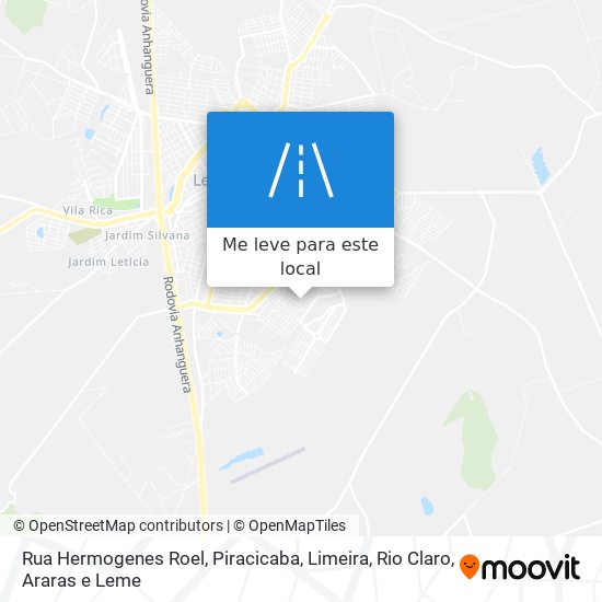 Rua Hermogenes Roel mapa