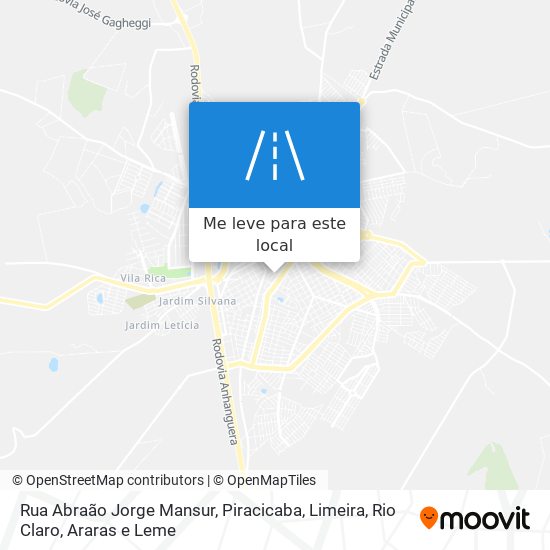 Rua Abraão Jorge Mansur mapa