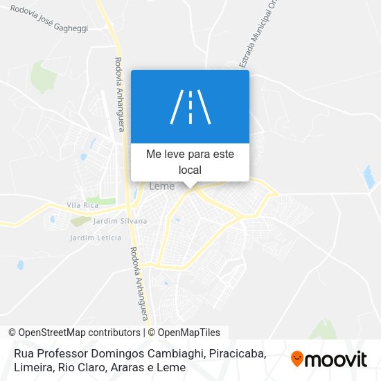 Rua Professor Domingos Cambiaghi mapa