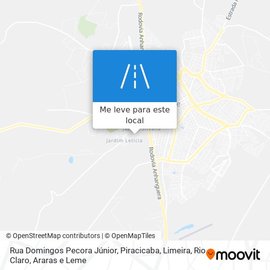 Rua Domingos Pecora Júnior mapa