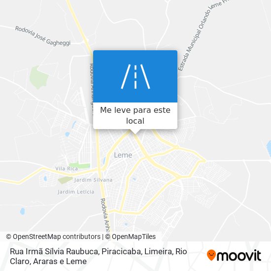 Rua Irmã Sílvia Raubuca mapa