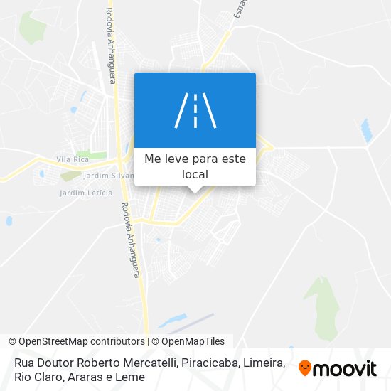 Rua Doutor Roberto Mercatelli mapa