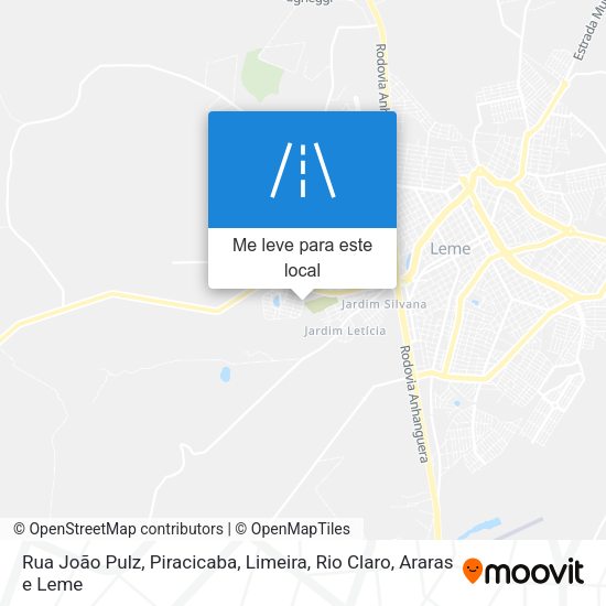 Rua João Pulz mapa