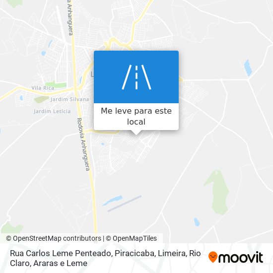 Rua Carlos Leme Penteado mapa