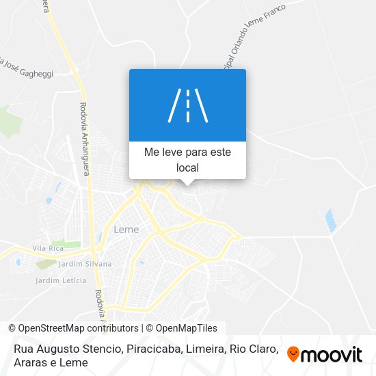 Rua Augusto Stencio mapa