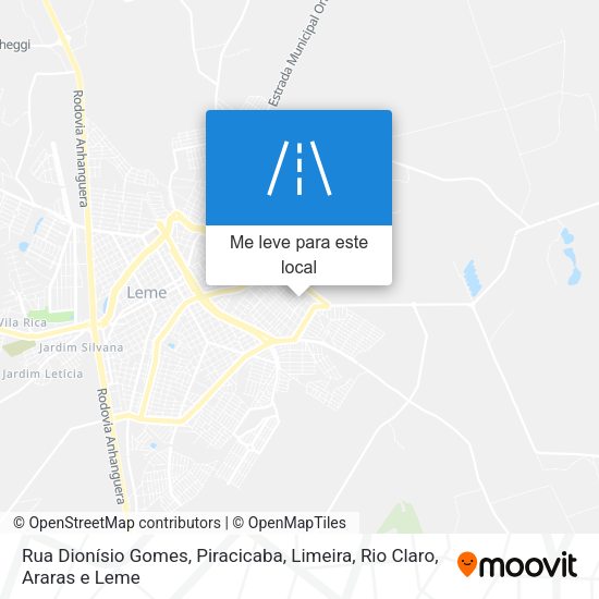 Rua Dionísio Gomes mapa
