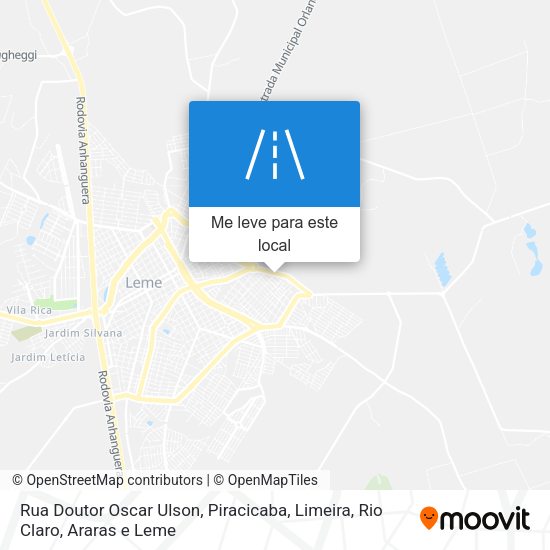 Rua Doutor Oscar Ulson mapa