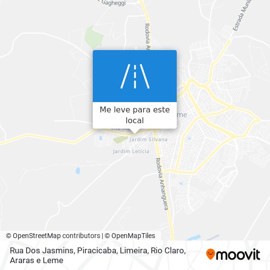 Rua Dos Jasmins mapa