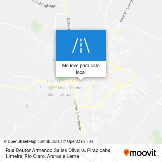 Rua Doutor Armando Salles Oliveira mapa