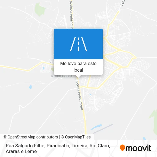Rua Salgado Filho mapa