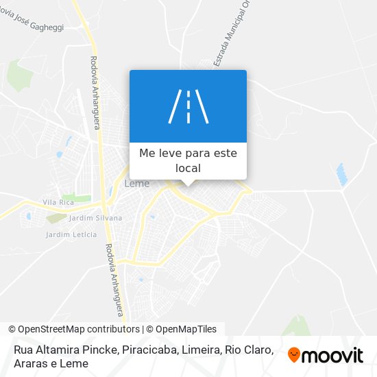 Rua Altamira Pincke mapa
