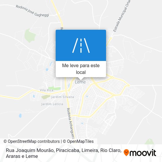Rua Joaquim Mourão mapa