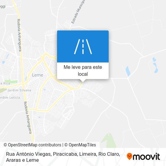 Rua Antônio Viegas mapa