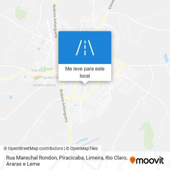 Rua Marechal Rondon mapa