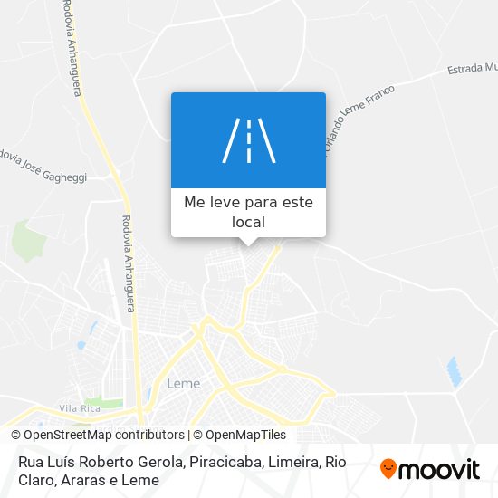 Rua Luís Roberto Gerola mapa