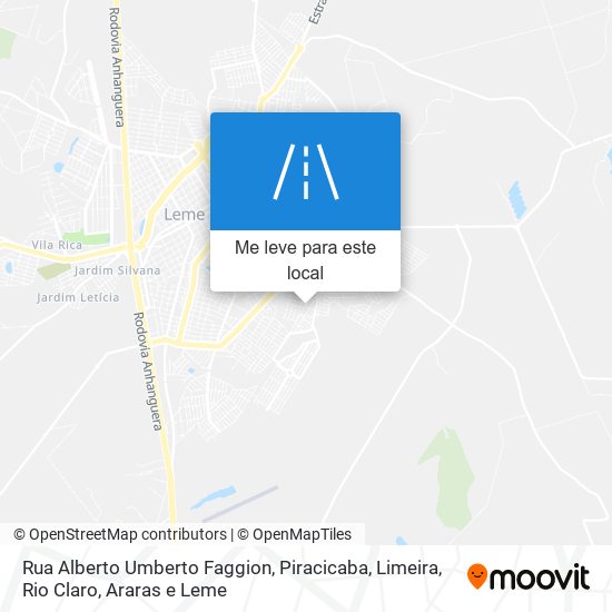Rua Alberto Umberto Faggion mapa