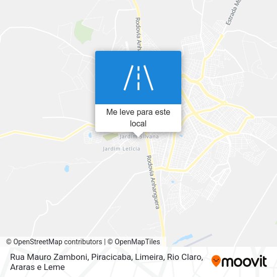 Rua Mauro Zamboni mapa