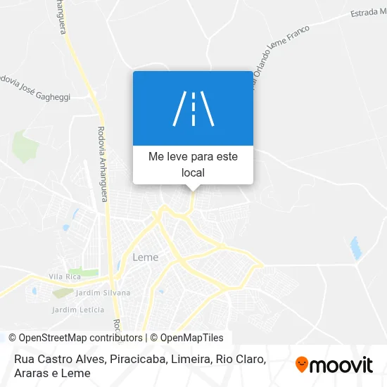 Rua Castro Alves mapa